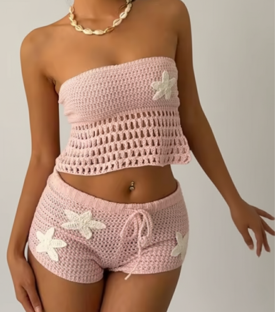 Tropical Star Set - Blush pink