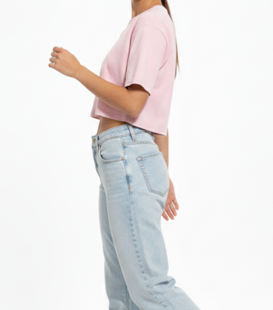 Blush Top Crop Oversize