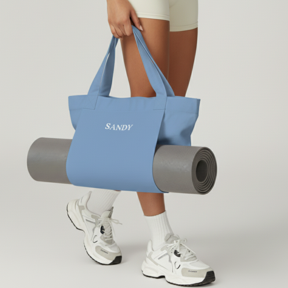 SANDY - Mat bag - Sky blue