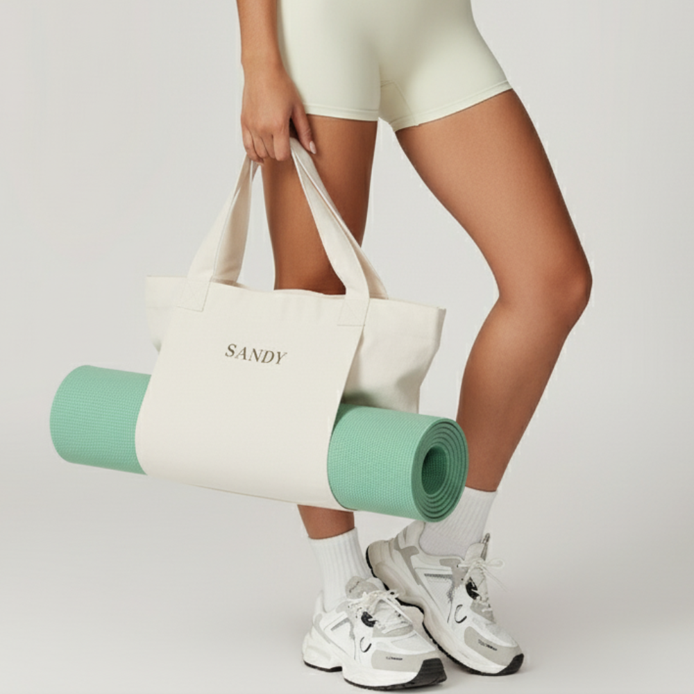 SANDY - Mat bag - Light cream